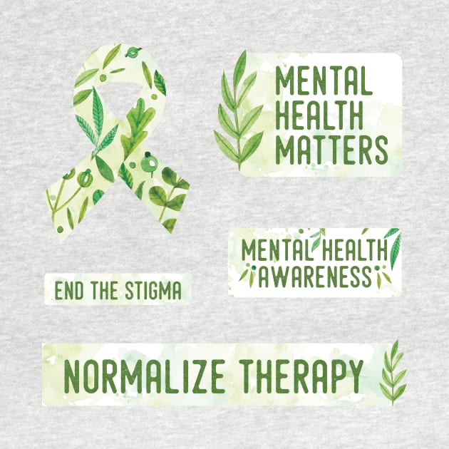 Mental Health Awareness pack by Pictandra